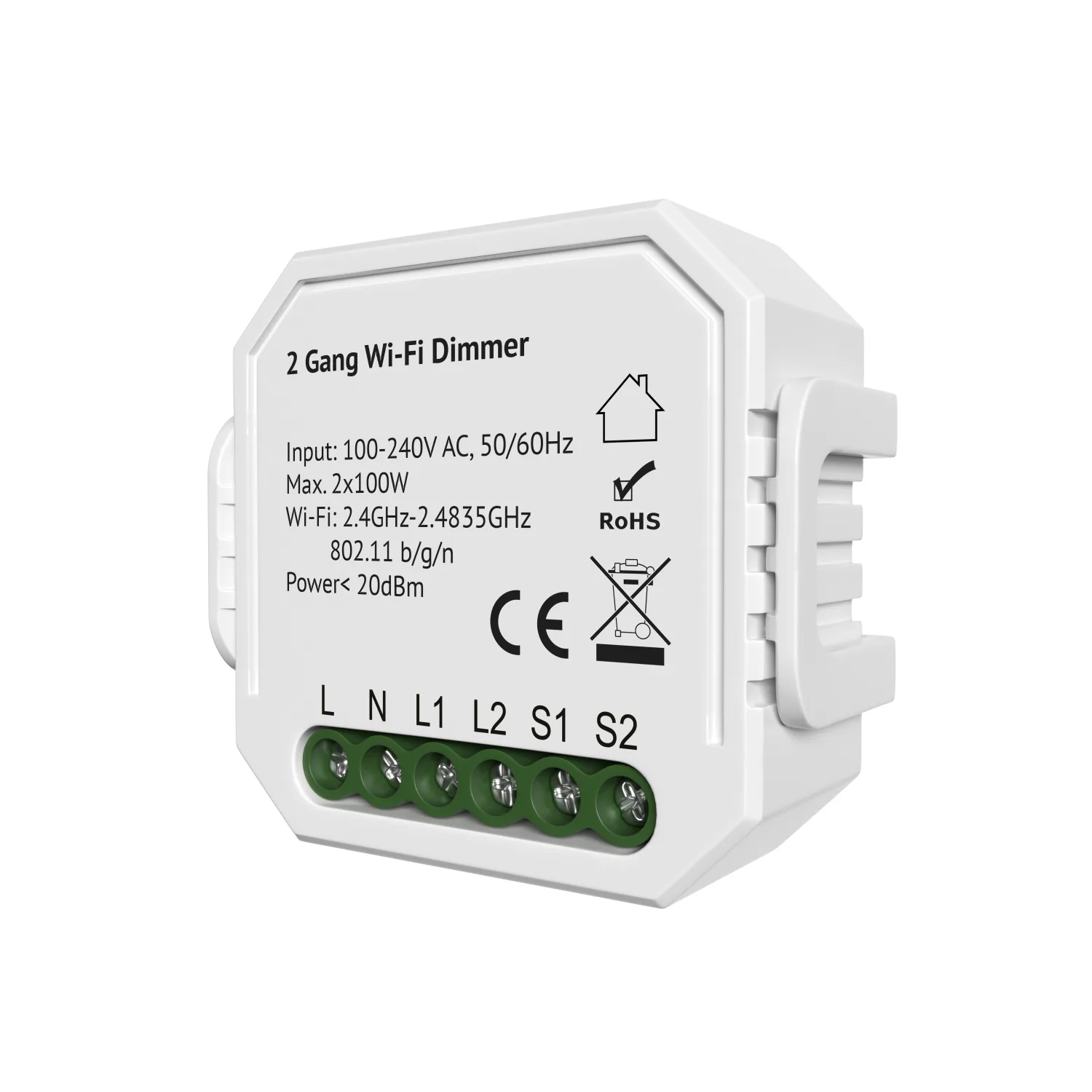 Denkirs RL1004-DM/1 — двухканальное Wi‑Fi реле-диммер (ДЕНКИРС) Denkirs RL1004-DM/1 — двухканальное Wi‑Fi реле-диммер (ДЕНКИРС)