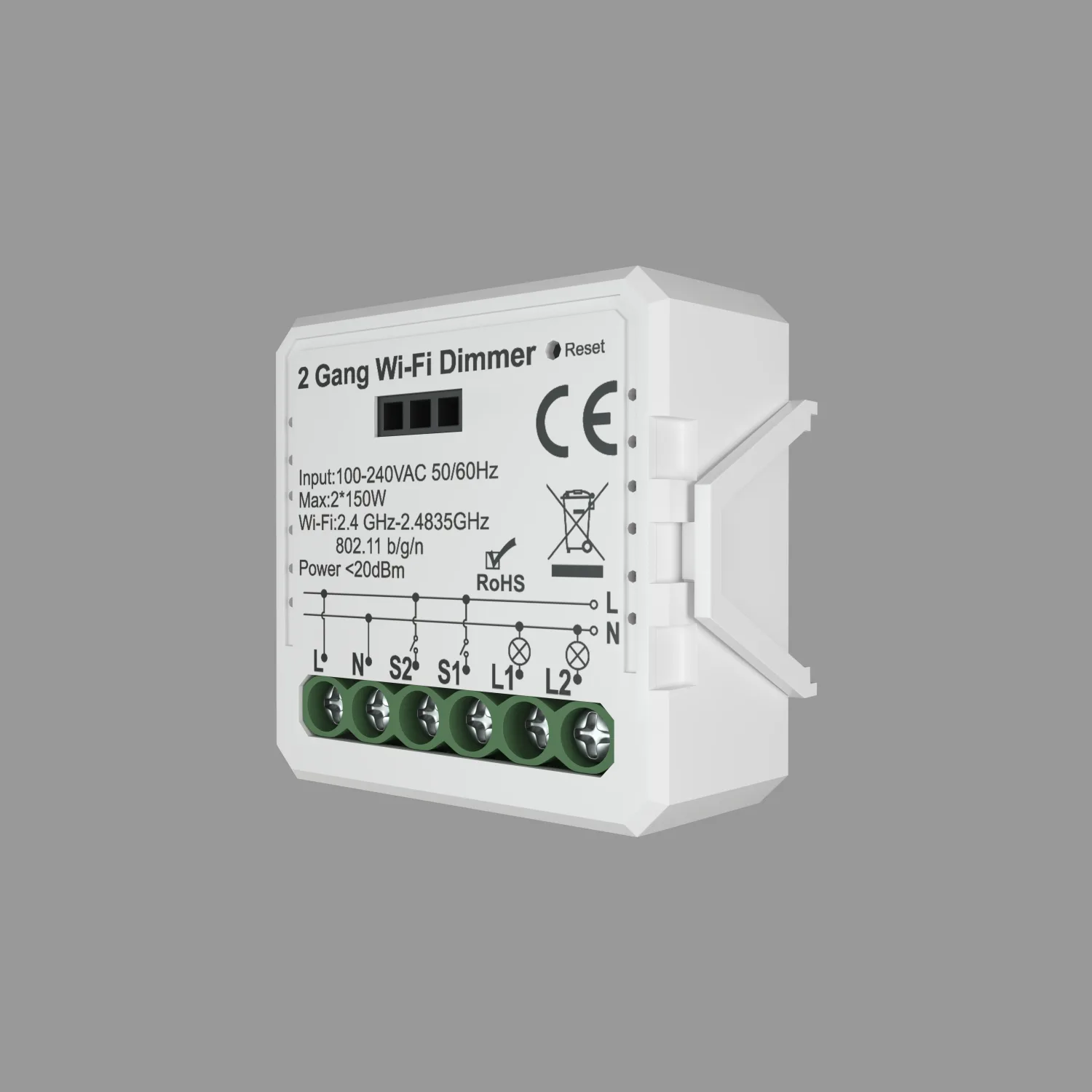 Denkirs RL1004-DM двухканальное Wi-Fi реле-диммер (ДЕНКИРС) Denkirs RL1004-DM двухканальное Wi-Fi реле-диммер (ДЕНКИРС)