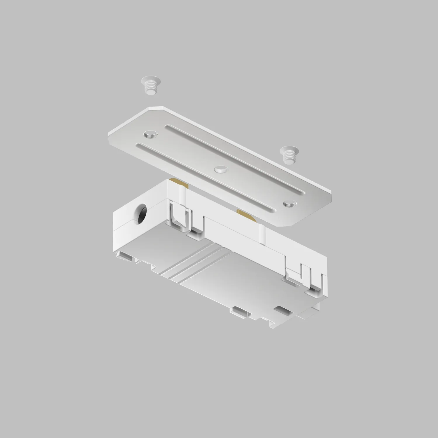 Denkirs TR2101-WH Прямой соединитель для треков SMART (ДЕНКИРС) Denkirs TR2101-WH Прямой соединитель для треков SMART (ДЕНКИРС)